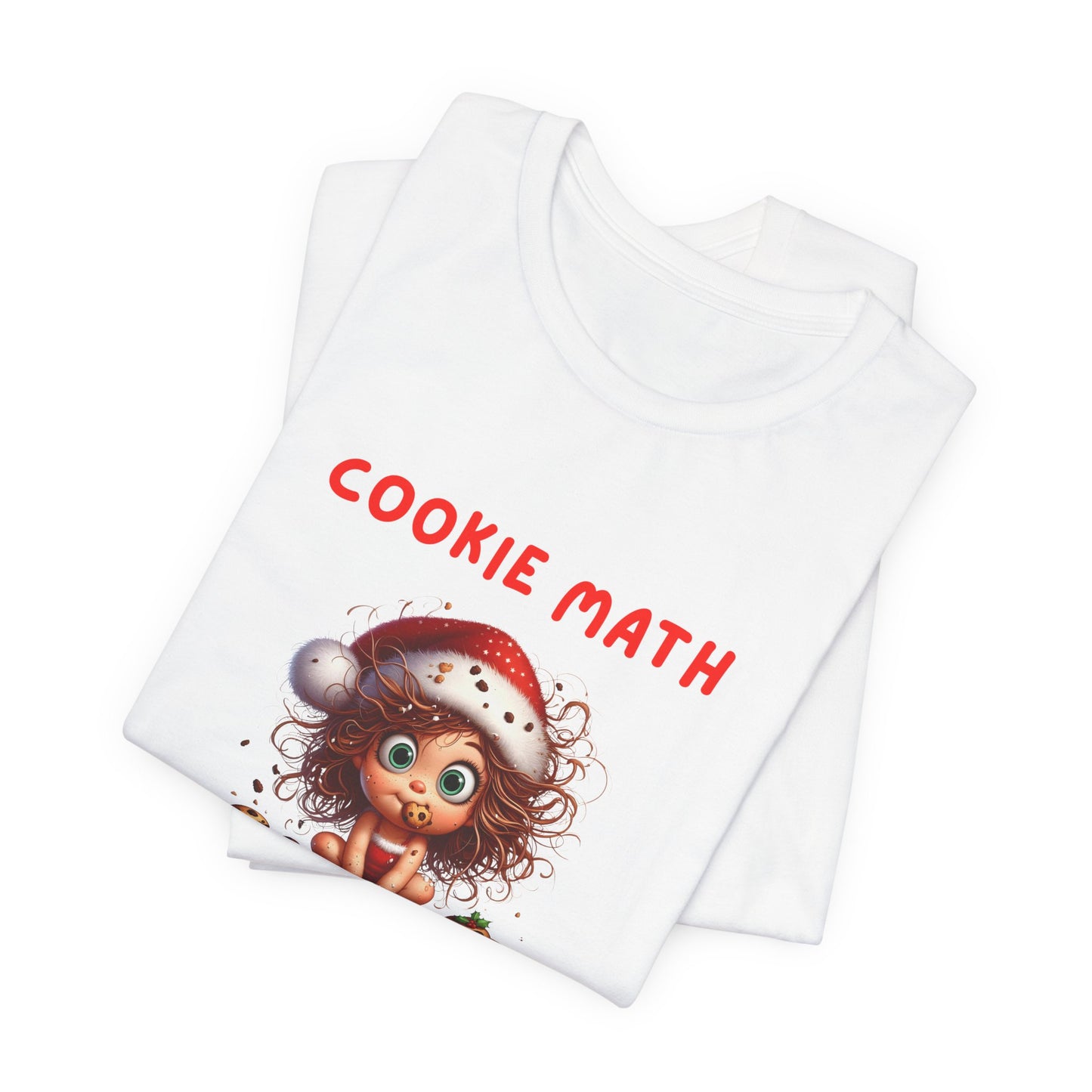 Cookie Math, One for Santa, Five for Me Funny Women’s Christmas T-Shirt