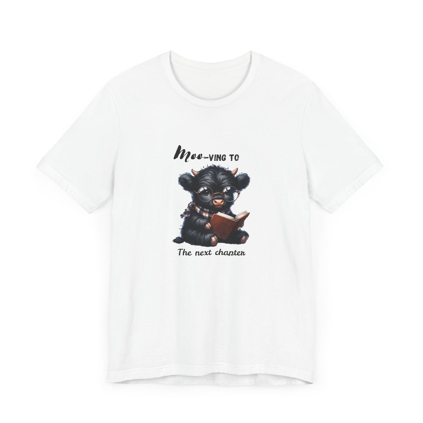 Moo-ving One chapter at a time, Reading Highland Cow Classic Fit Tee