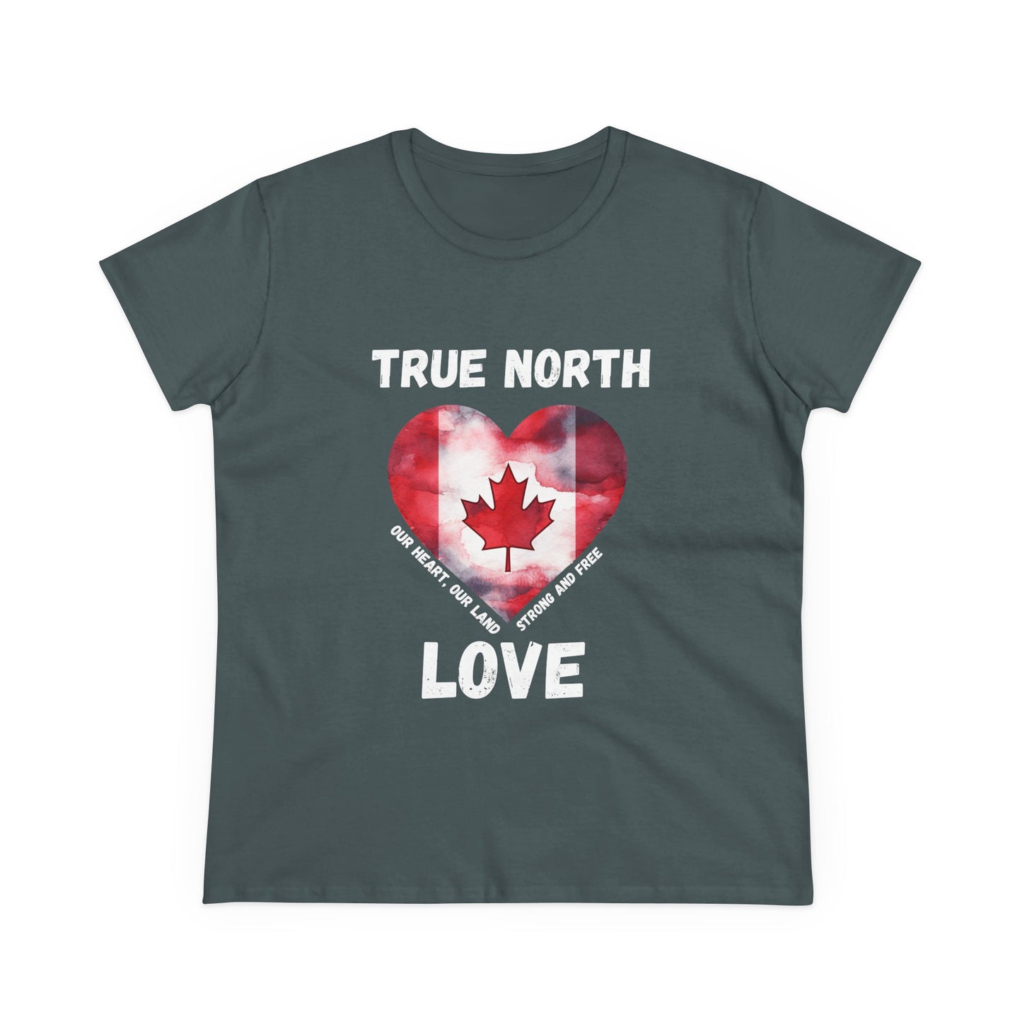 True North Love Women's semi fit Cotton Tee