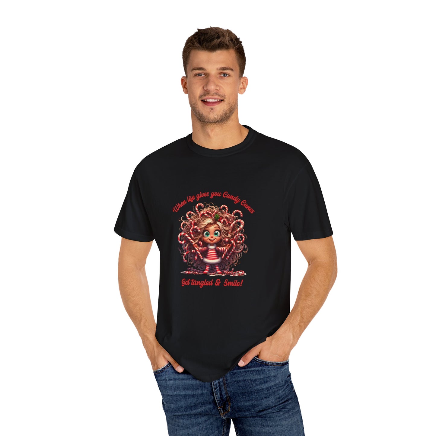 Candy Cane Chaos Tee – Get Tangled & Keep Smiling