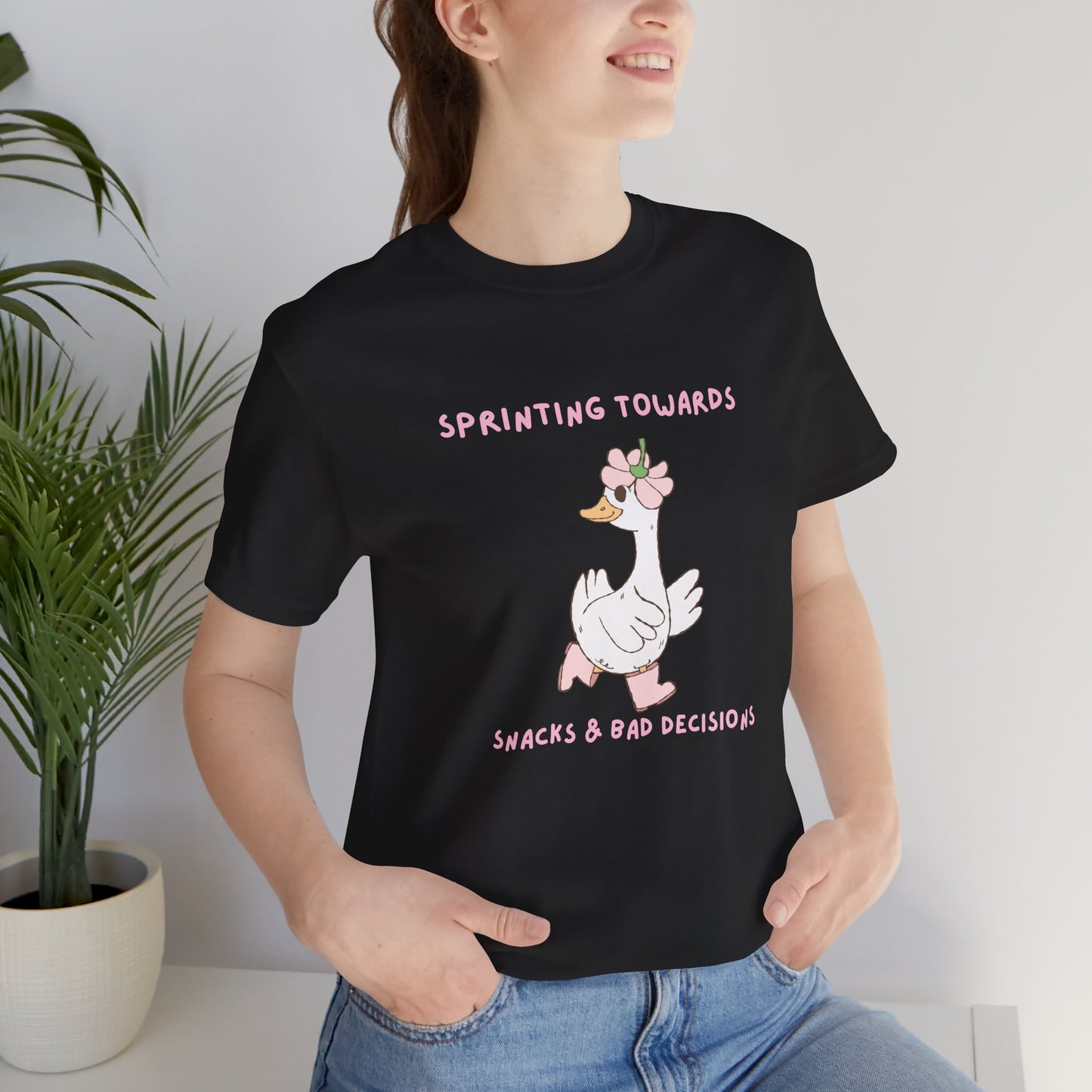 Sprinting towards snacks and bad decisions Playful Goose Tee