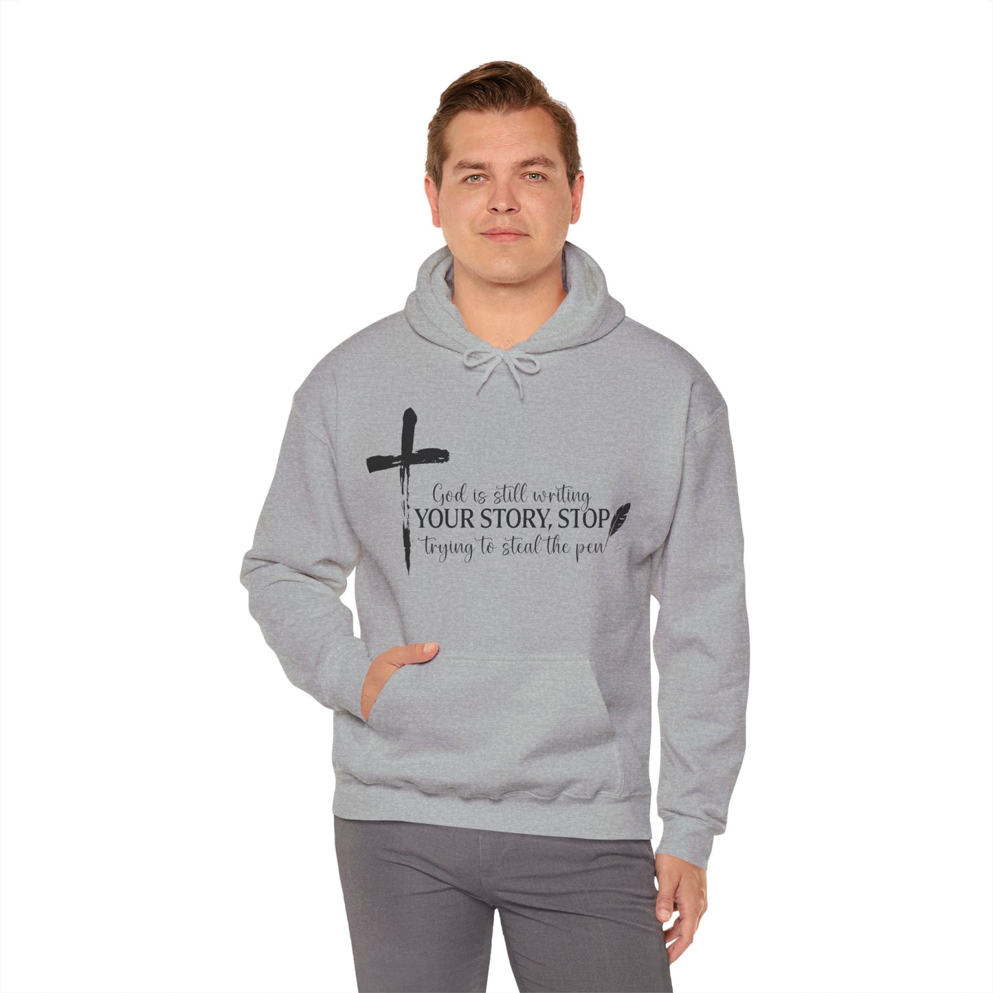 Inspirational God is Still Writing Your Story Hoodie for Creatives, Perfect Gift for Writers, Christian Apparel, Cozy Sweatshirt