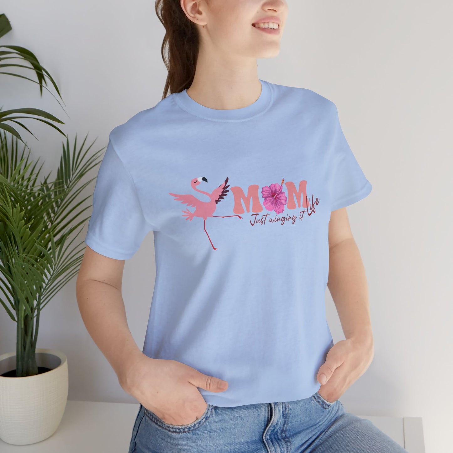Flamingo Mom Just winging it Classic fit Tee