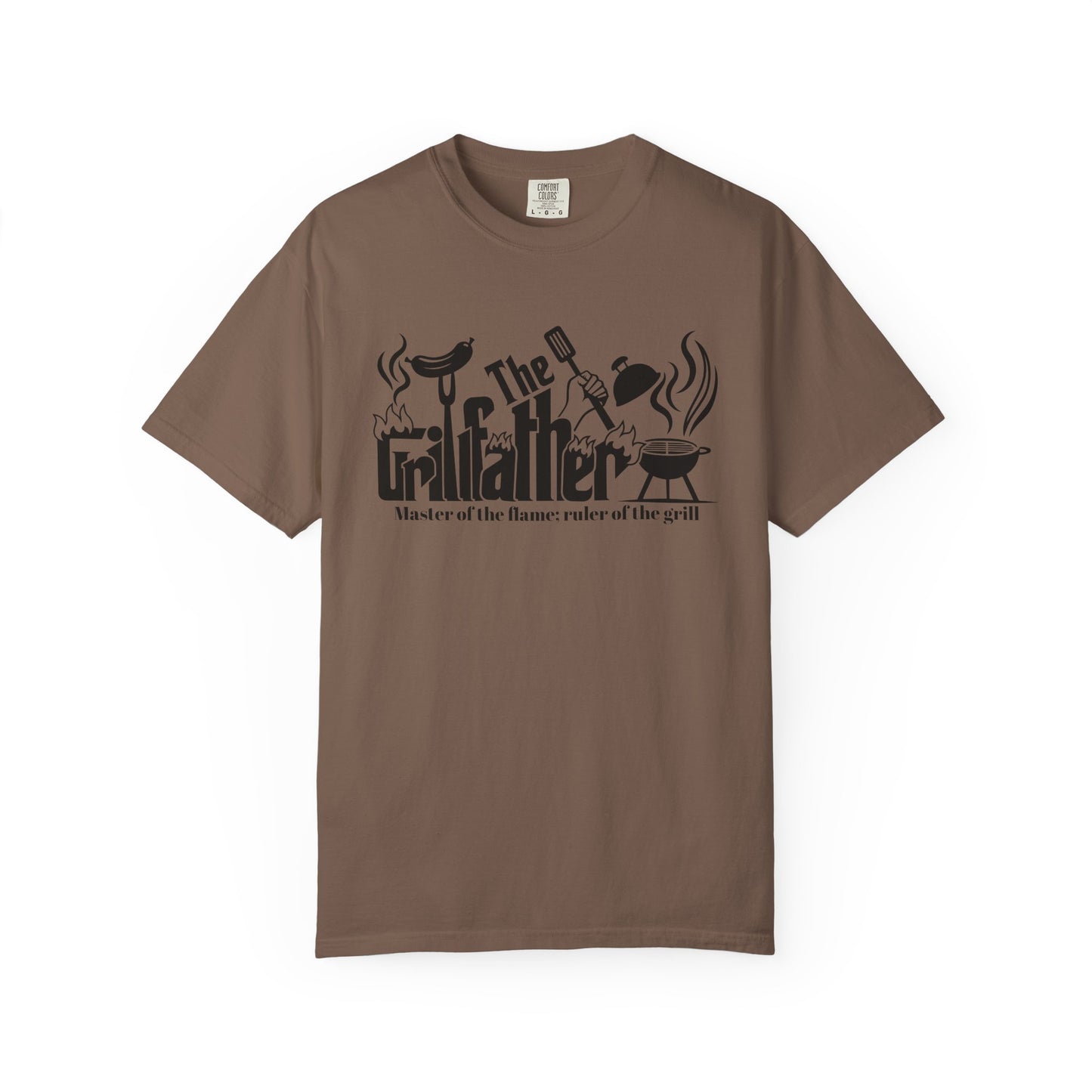 Grillfather, Master of the Flame, Ruler of the Grill BBQ Tee Dad T-shirt