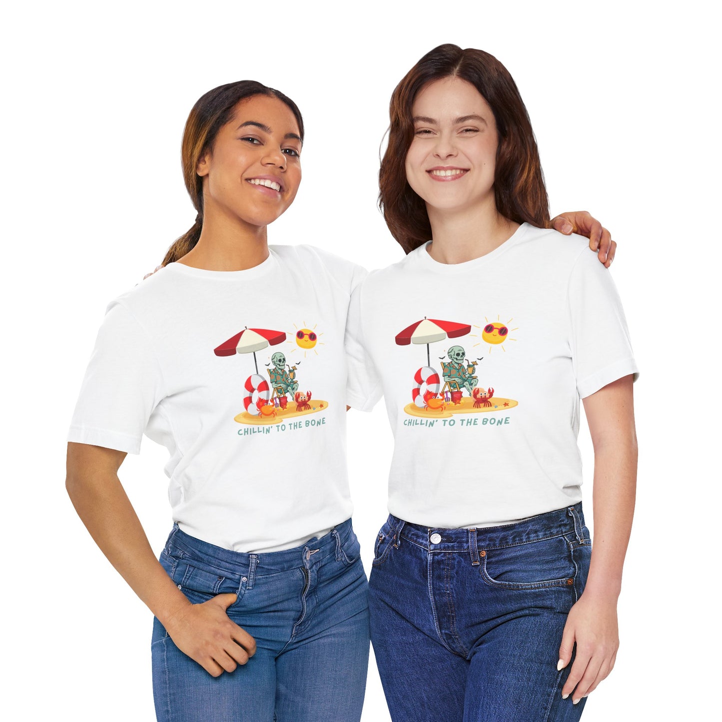 Chillin' to the Bone Tee, Fun Summer T-Shirt