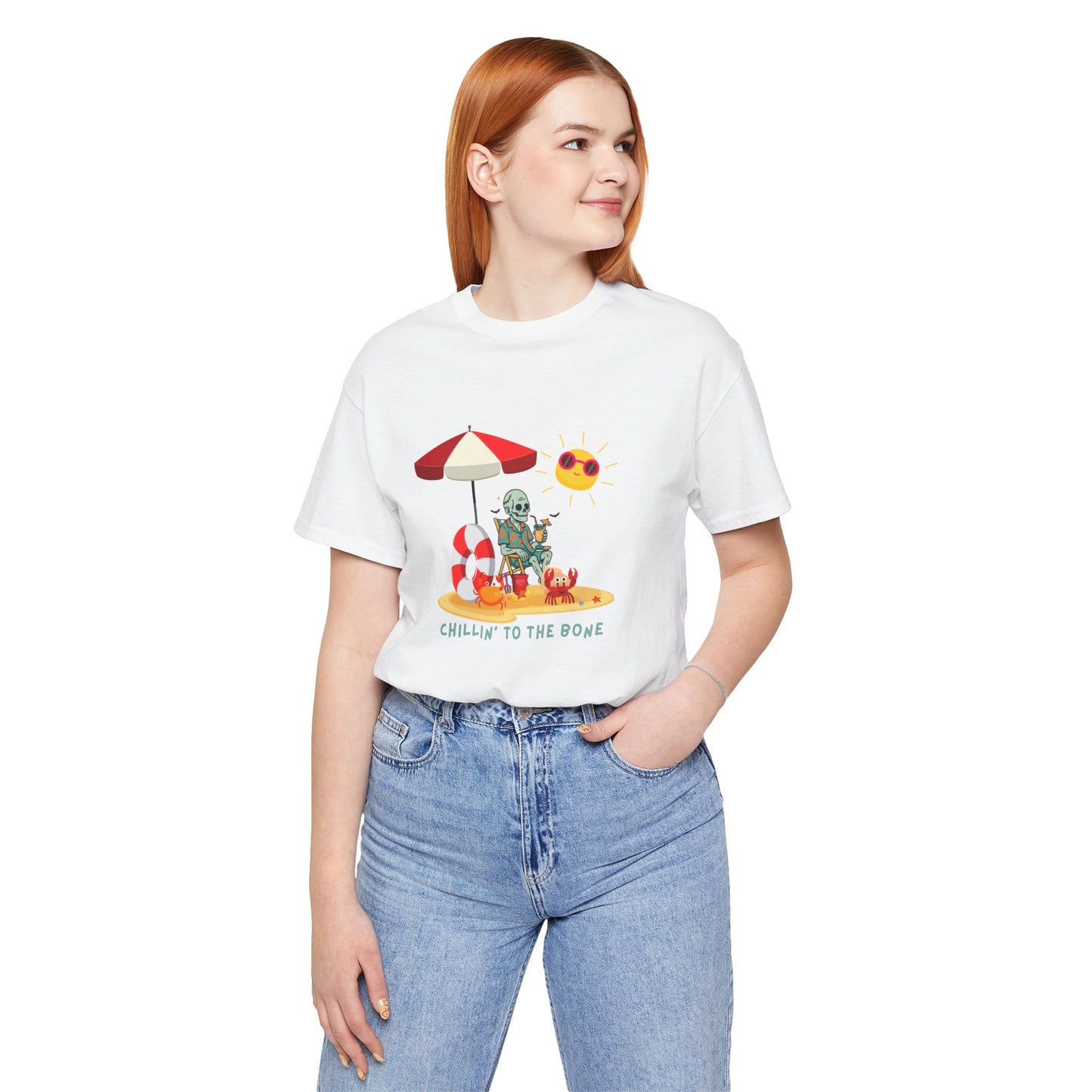 Chillin' to the Bone Tee, Fun Summer T-Shirt