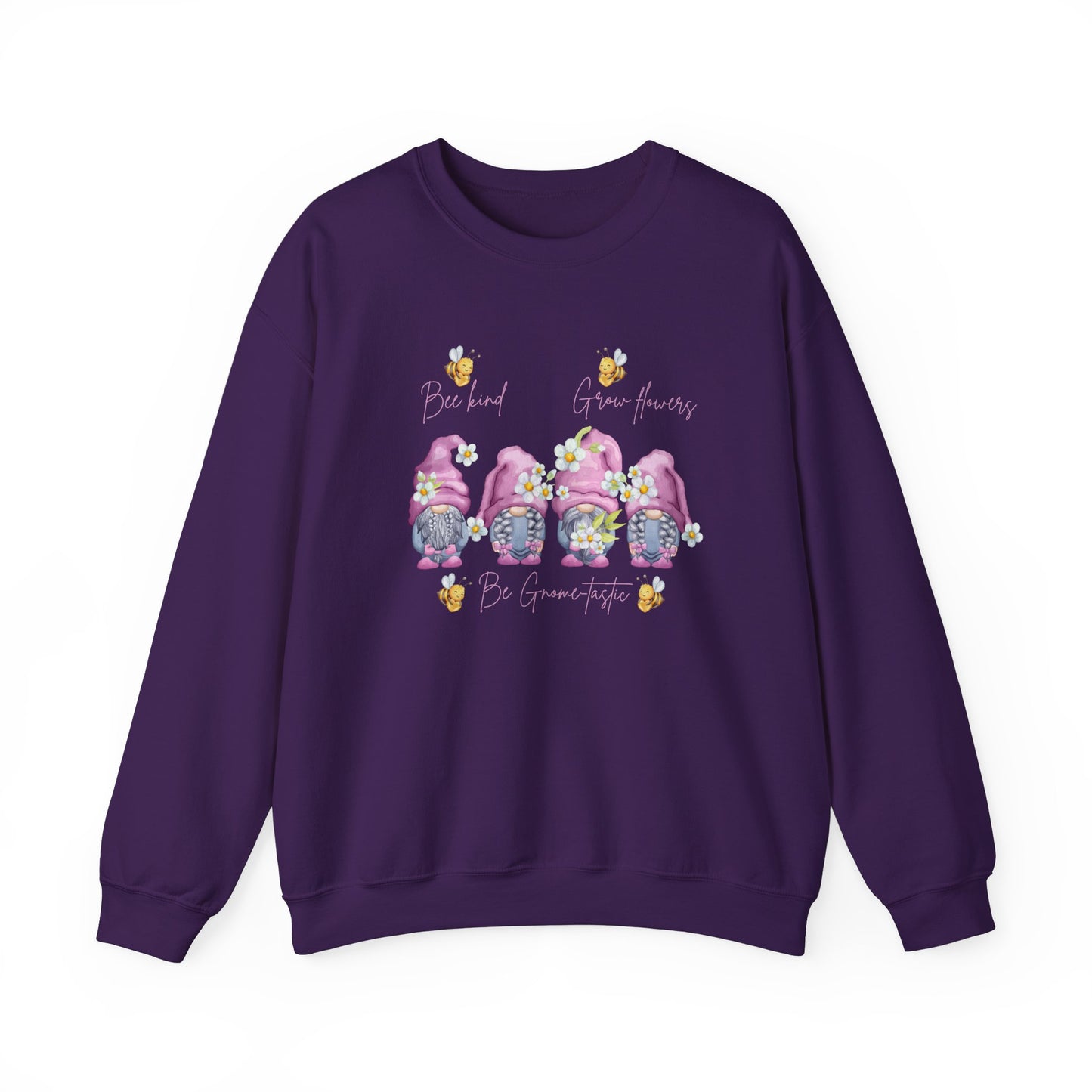"Bee Kind, Grow Flowers, Be Gnome-tastic" Cute Garden Gnomes Sweater