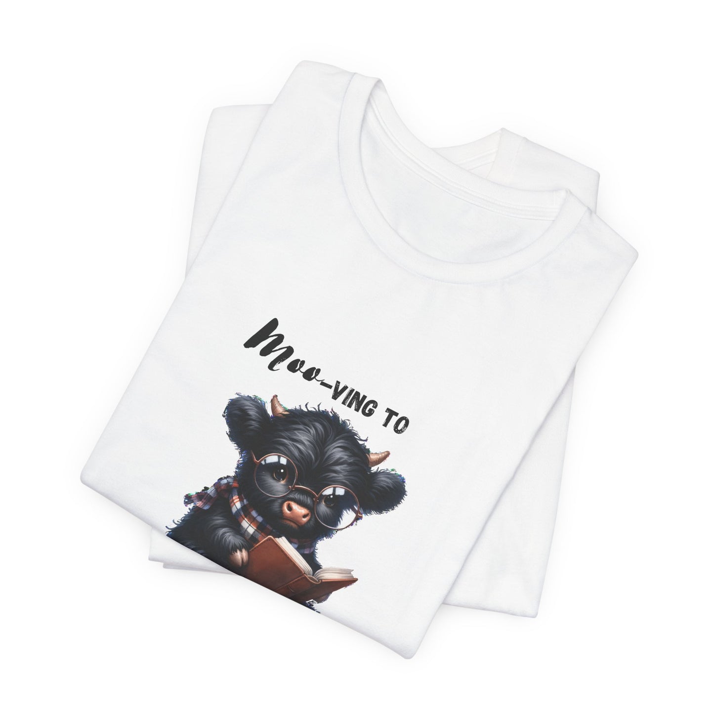 Moo-ving One chapter at a time, Reading Highland Cow Classic Fit Tee