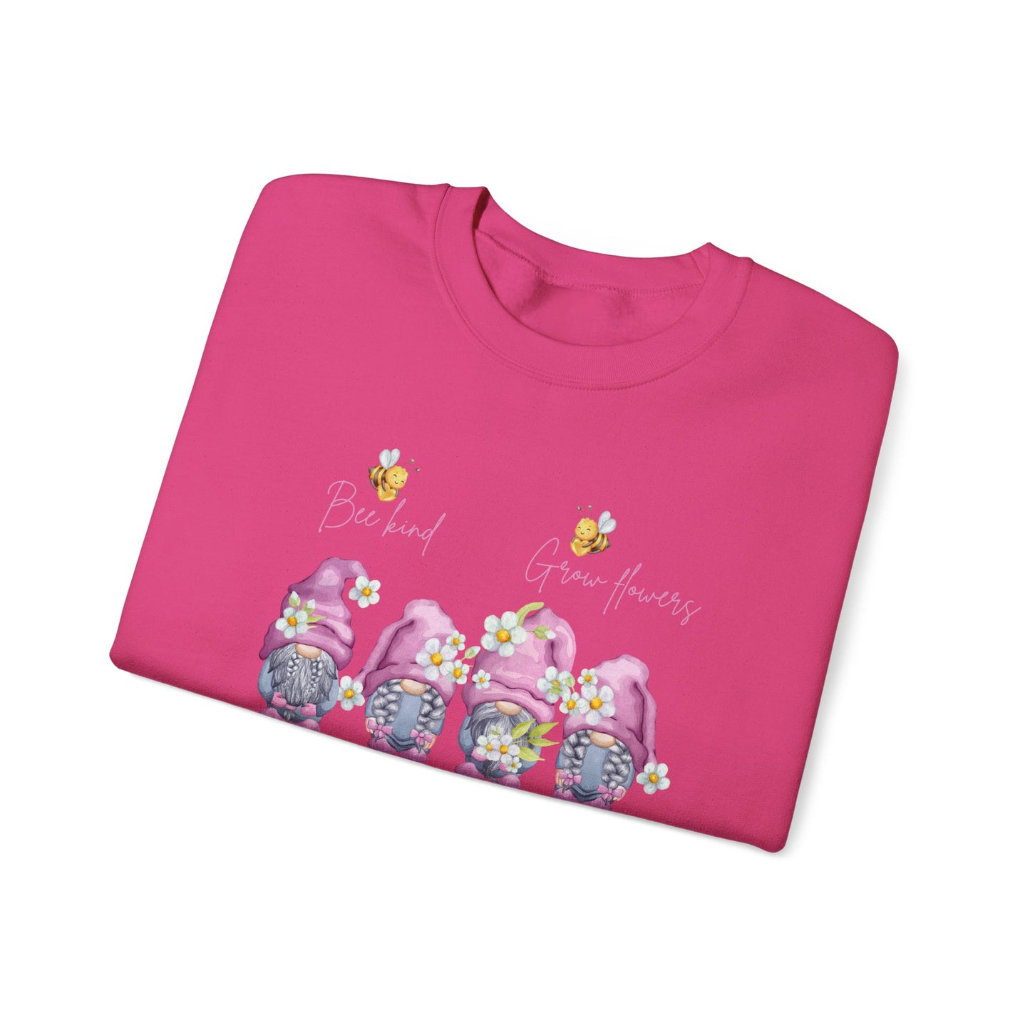 "Bee Kind, Grow Flowers, Be Gnome-tastic" Cute Garden Gnomes Sweater