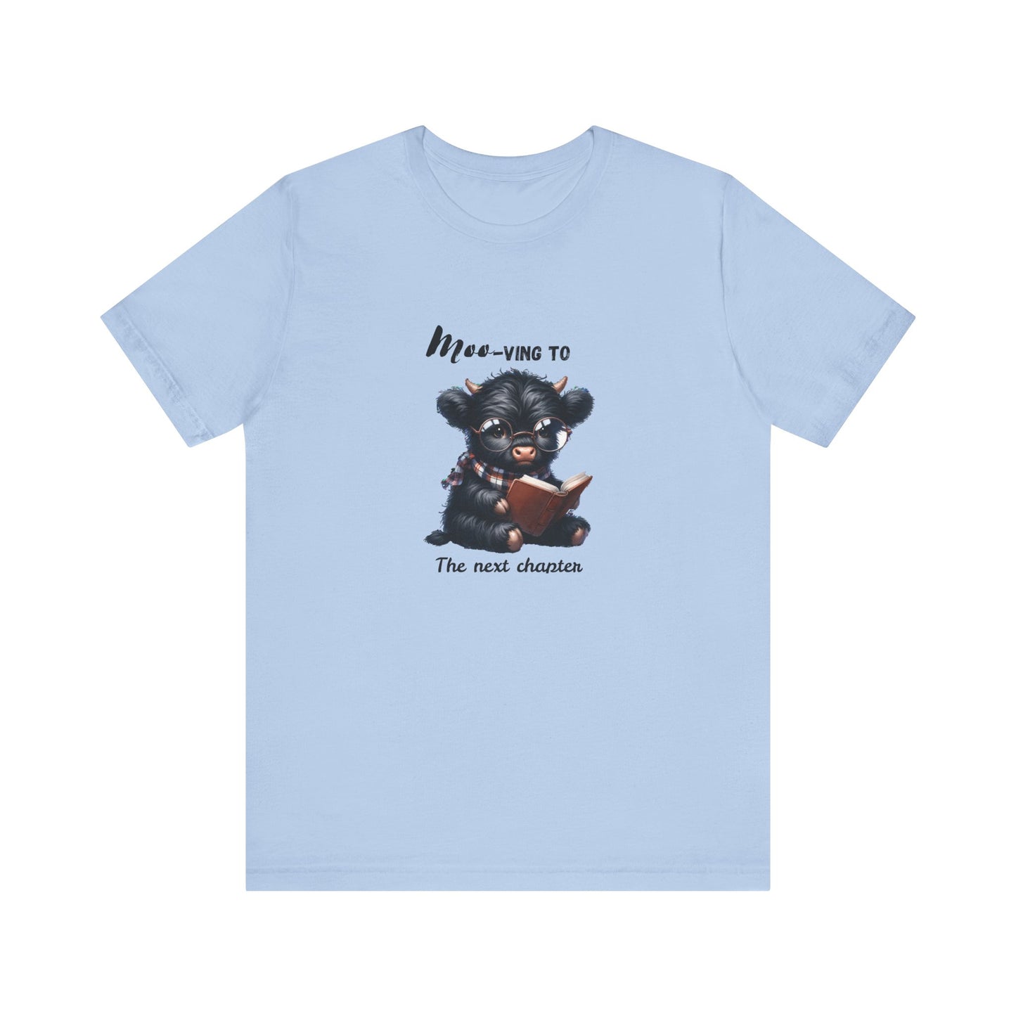 Moo-ving One chapter at a time, Reading Highland Cow Classic Fit Tee