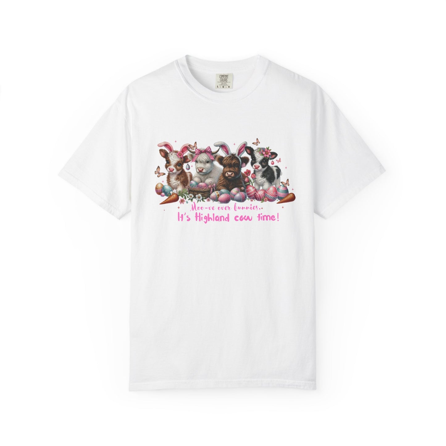 Moo-ve over Bunnies "It's Highland Cow Time!" | Unisex Tee