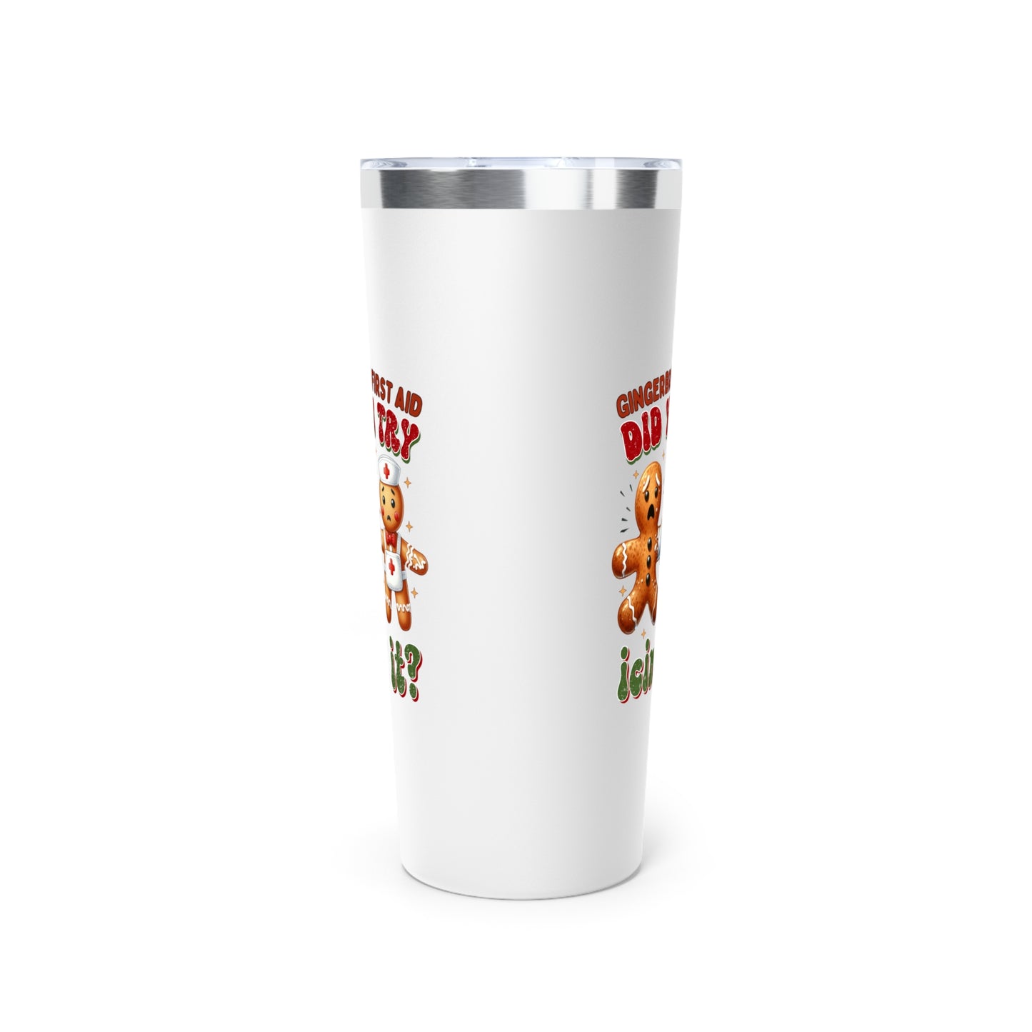 Gingerbread First Aid Funny Christmas 22oz Tumbler