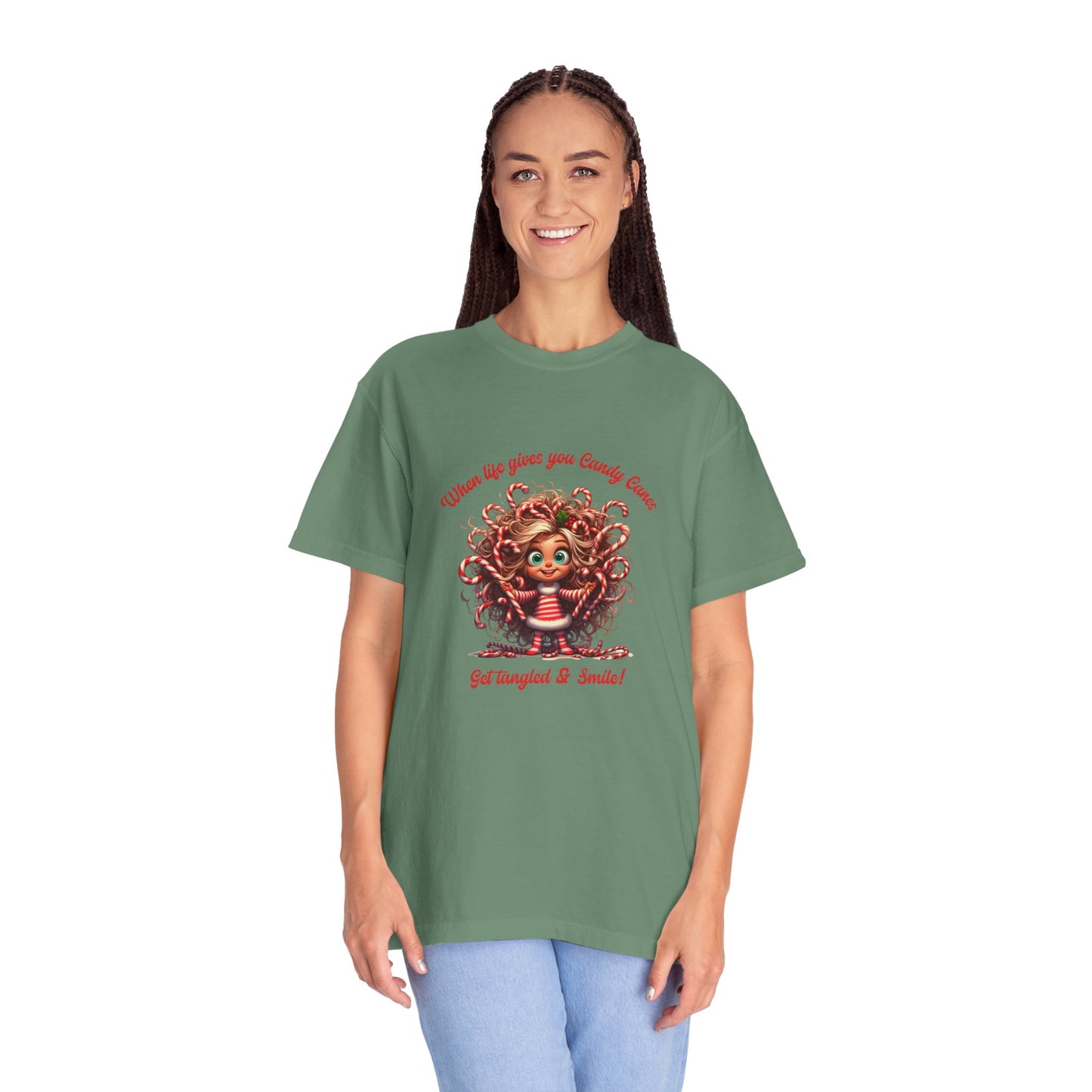 Candy Cane Chaos Tee – Get Tangled & Keep Smiling