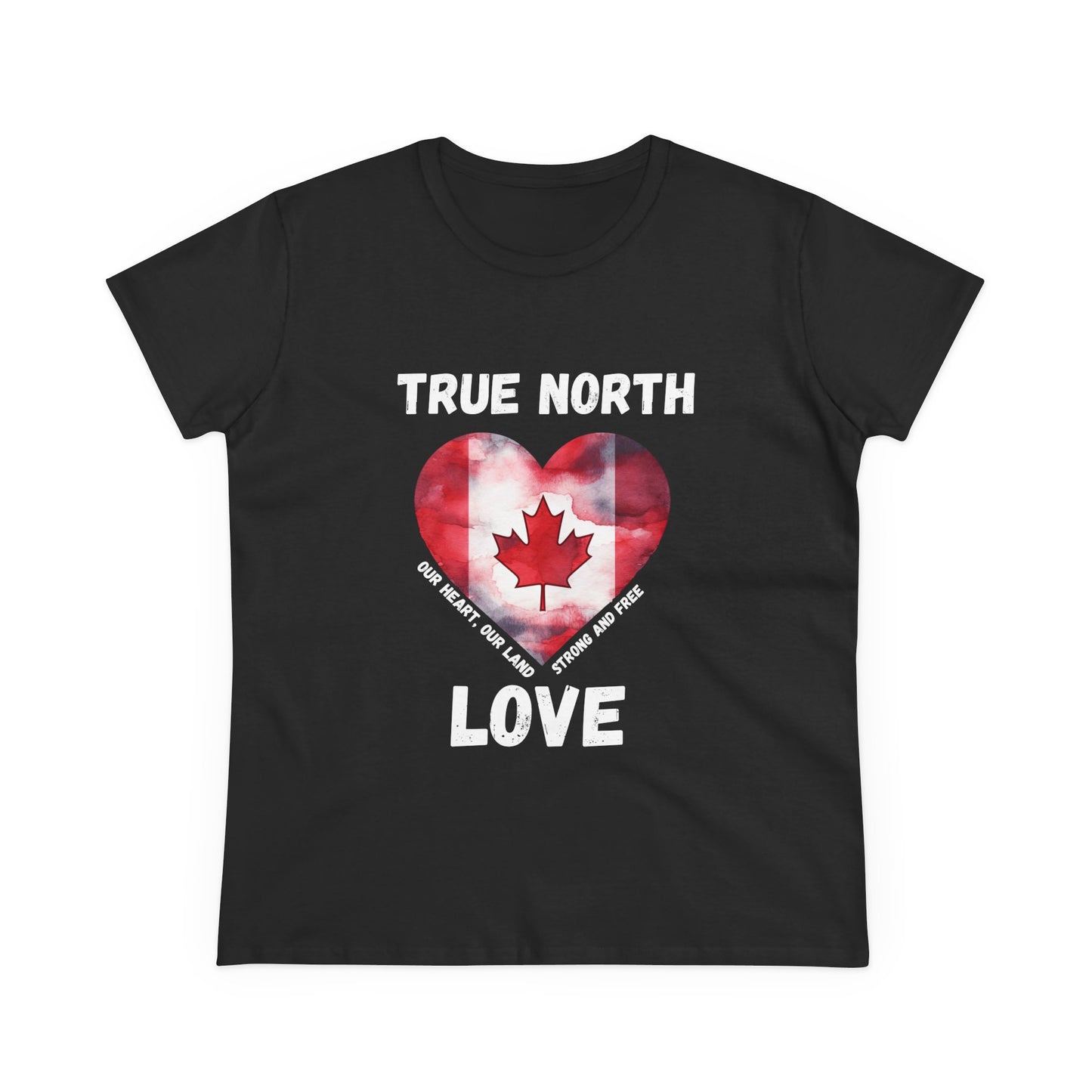 True North Love Women's semi fit Cotton Tee