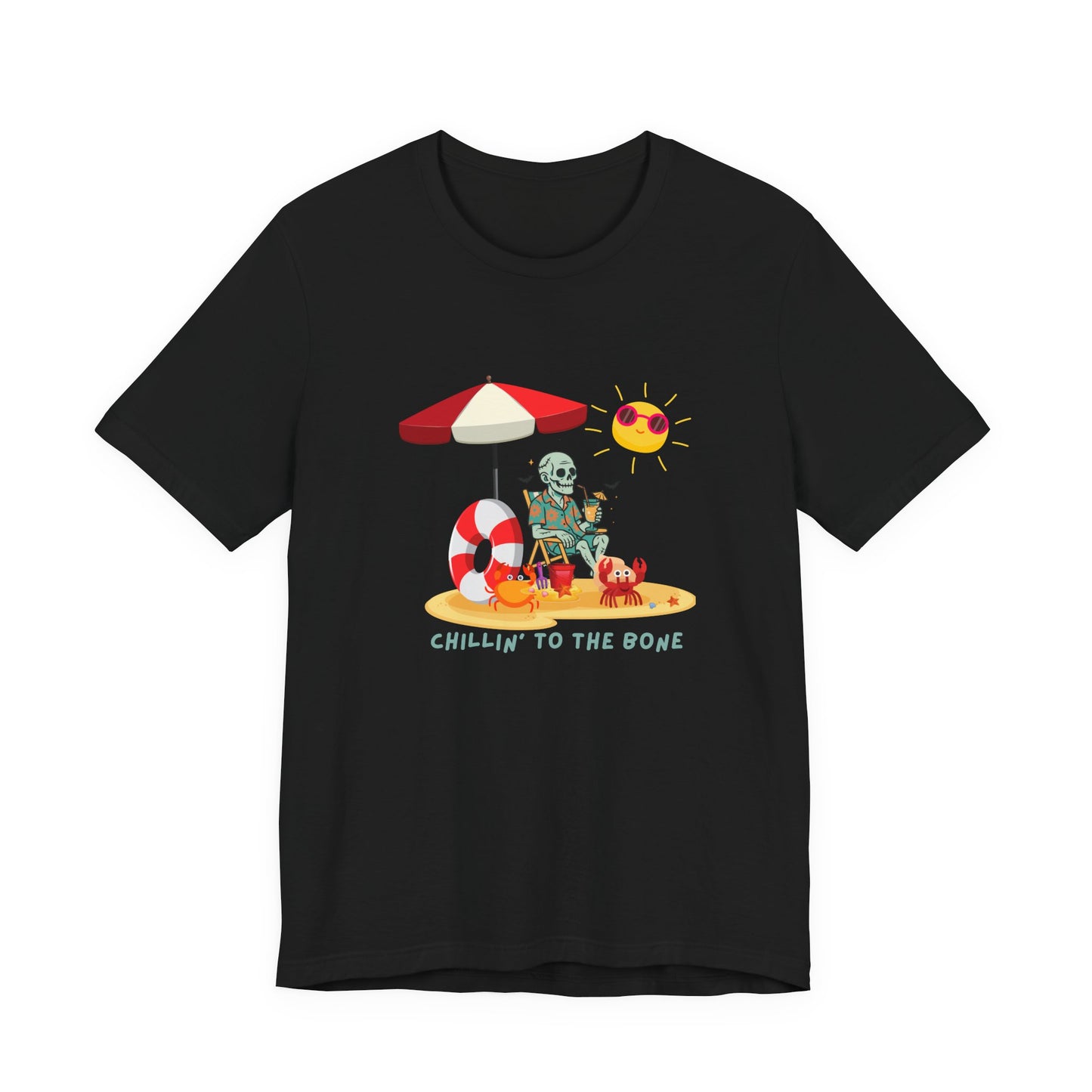 Chillin' to the Bone Tee, Fun Summer T-Shirt