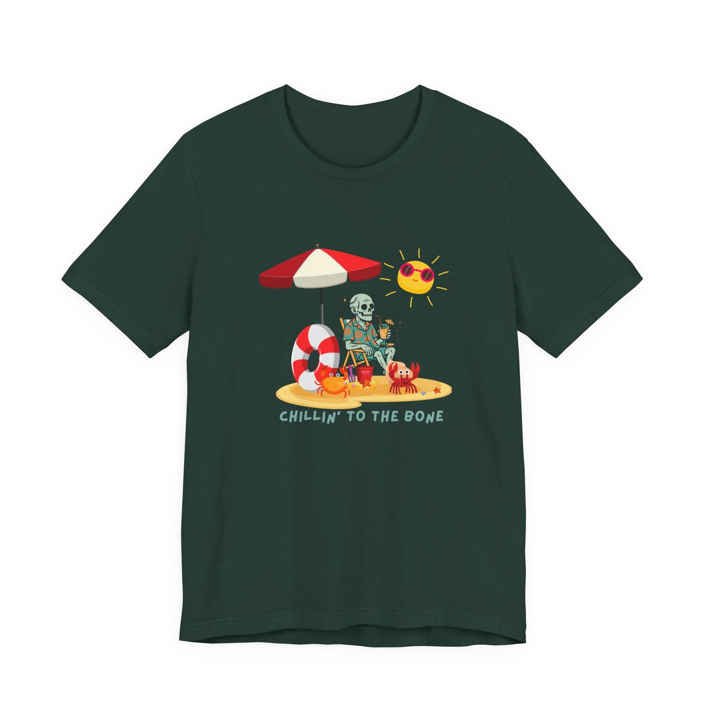 Chillin' to the Bone Tee, Fun Summer T-Shirt