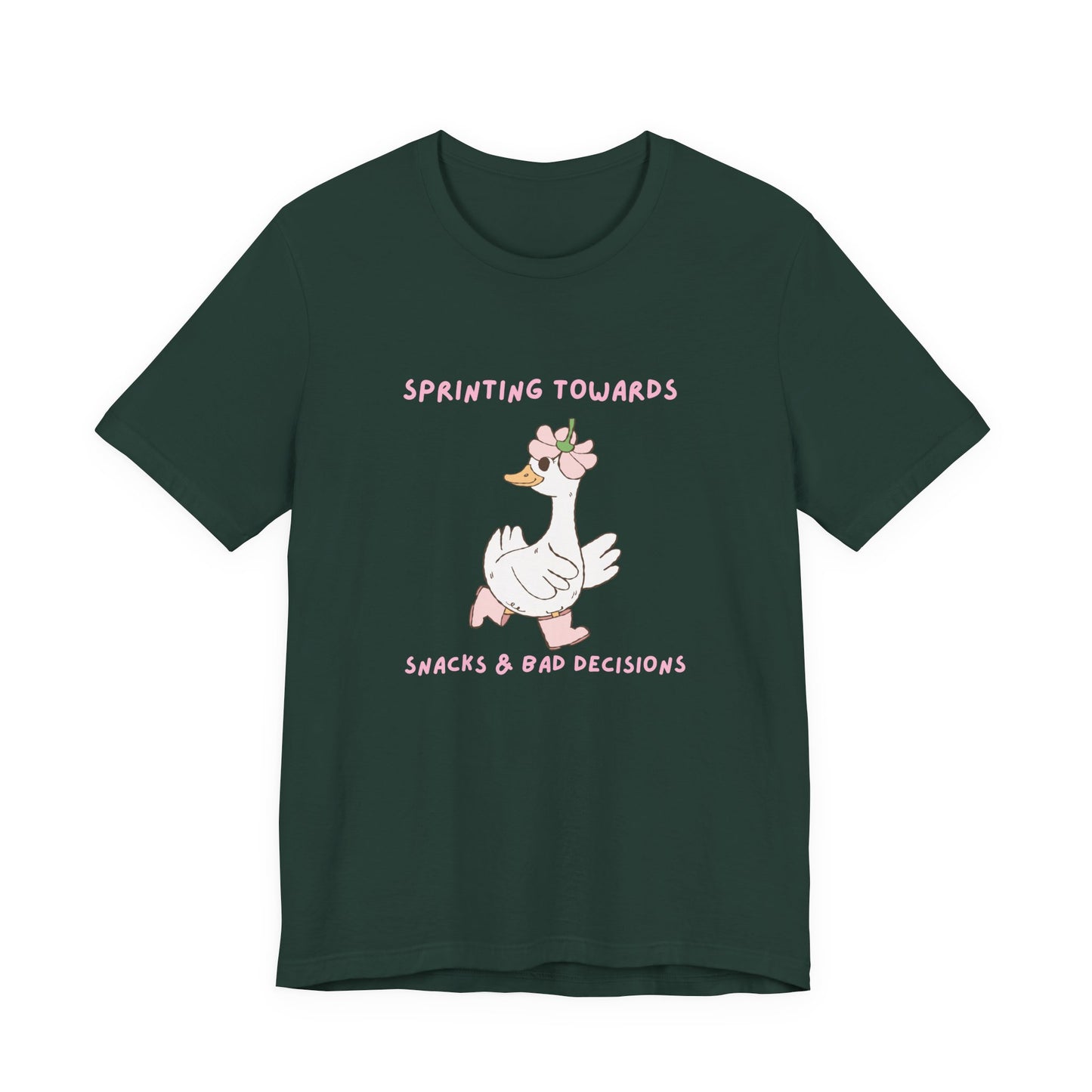 Sprinting towards snacks and bad decisions Playful Goose Tee