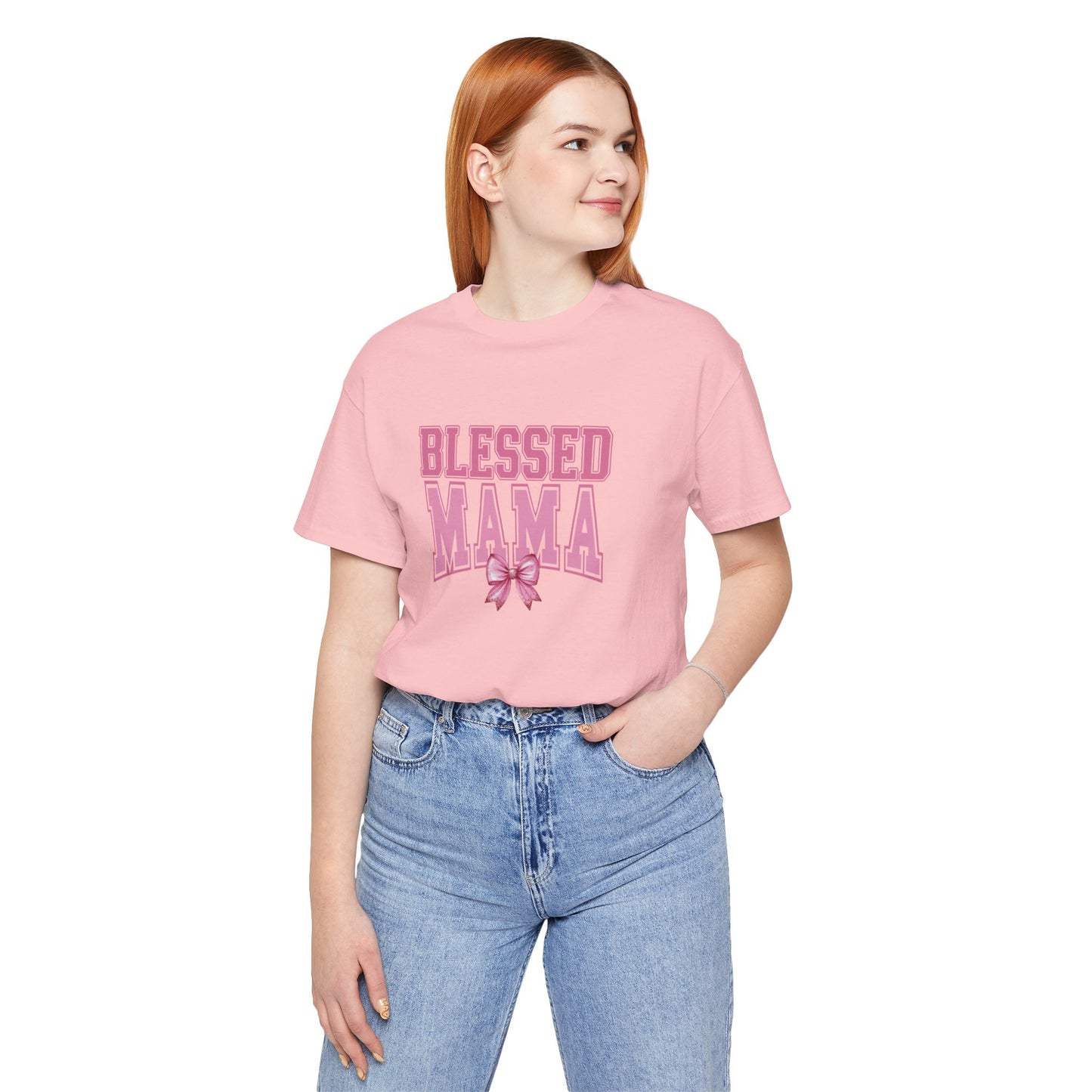 Blessed Mama Pink Classic Fit Tee
