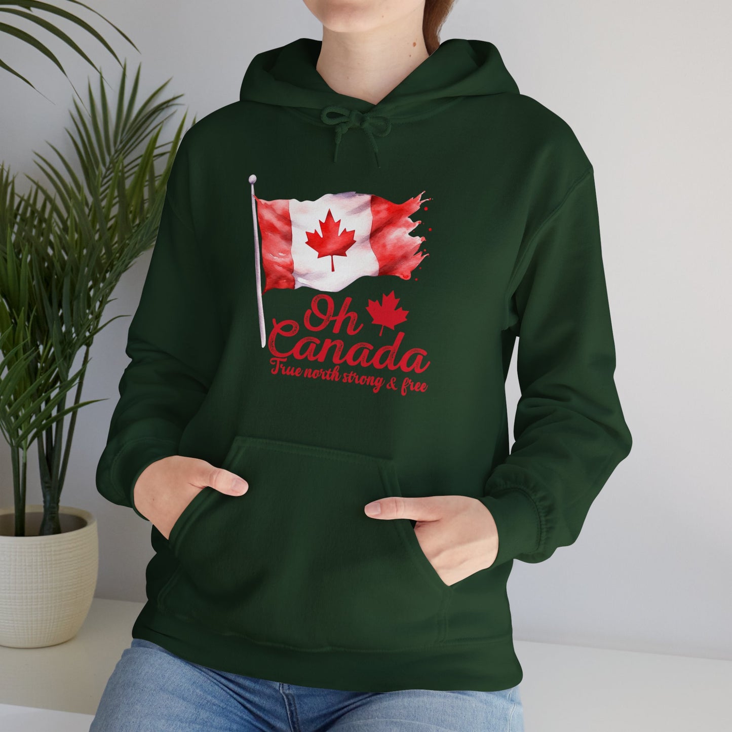 Oh Canada: True North, Strong and Free Hoodie