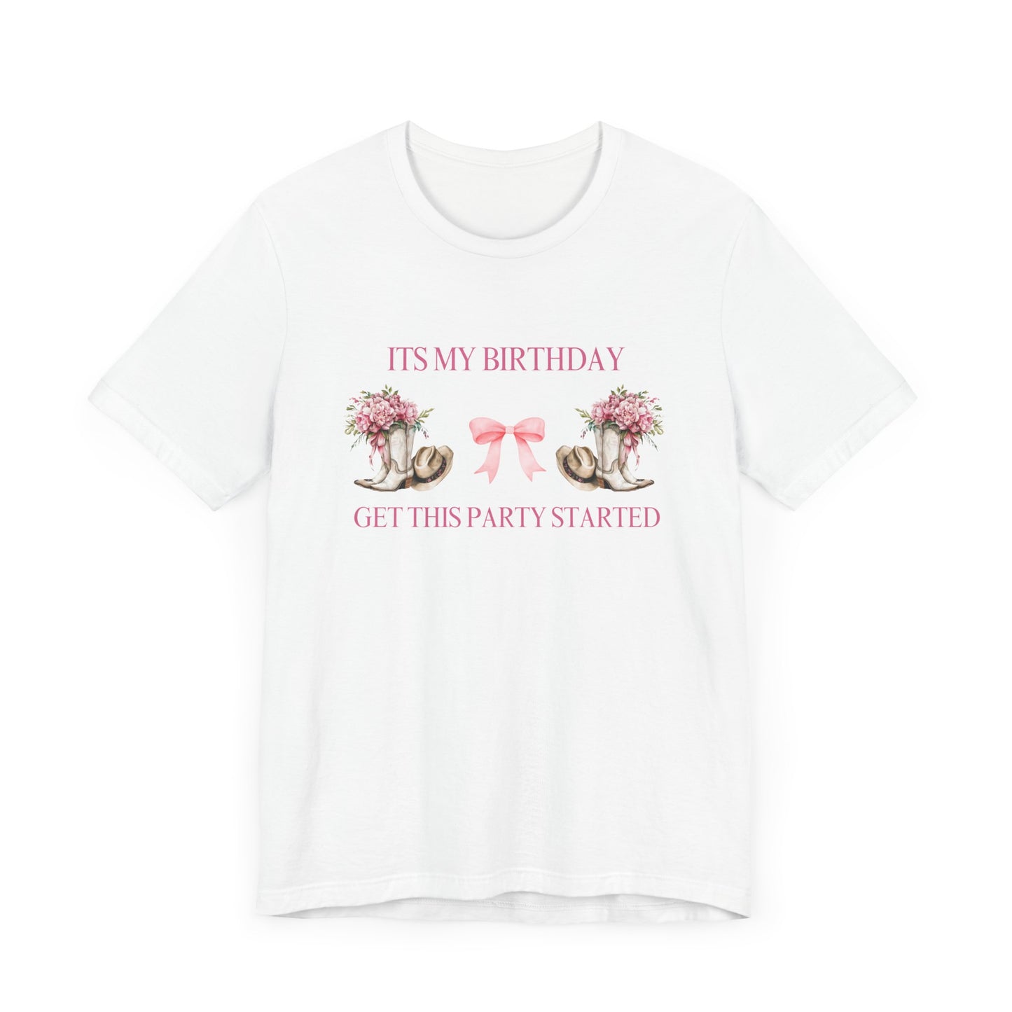 It’s my Birthday cowgirl boots Party Tee
