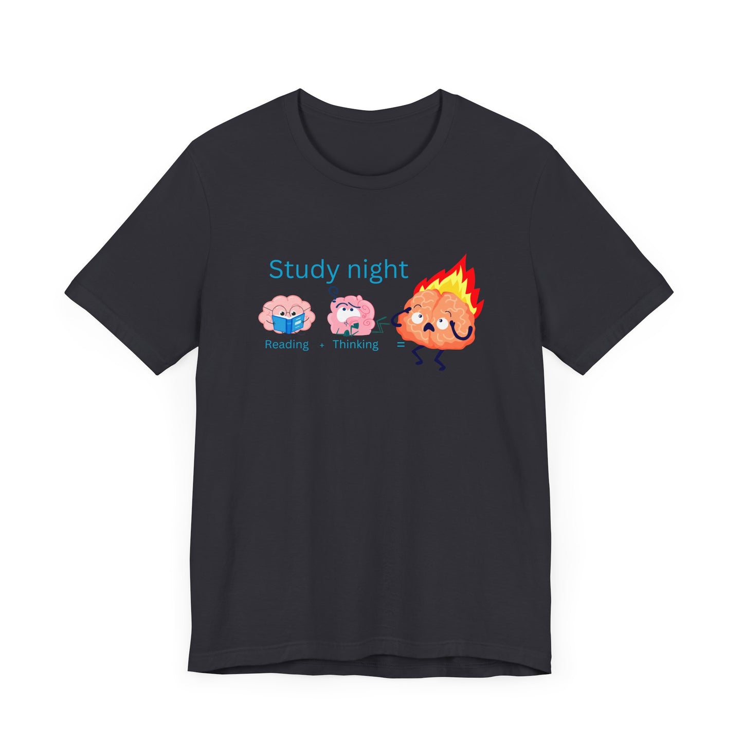 Brain Overload: Study Mode Study Night Unisex Jersey Tee