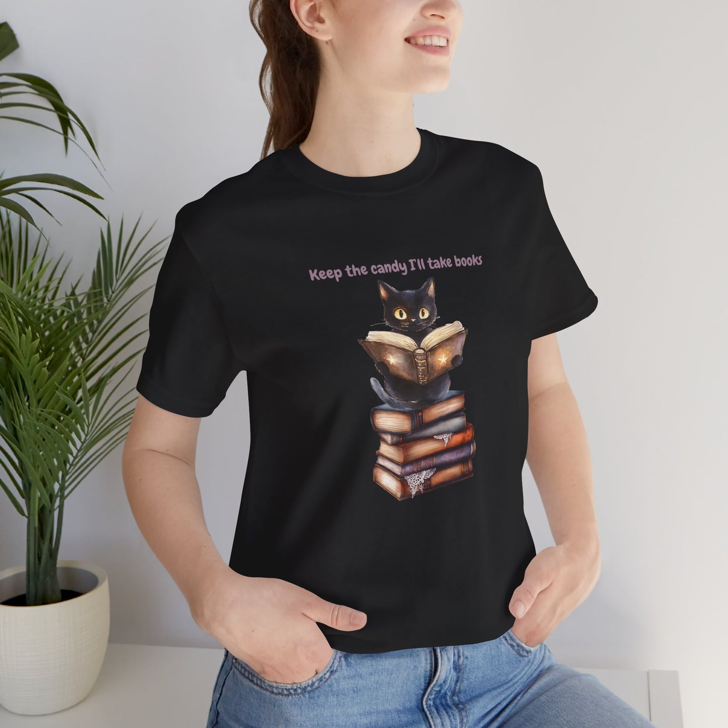 Keep the Candy, Ill Take Books Funny Halloween Book Lover tee