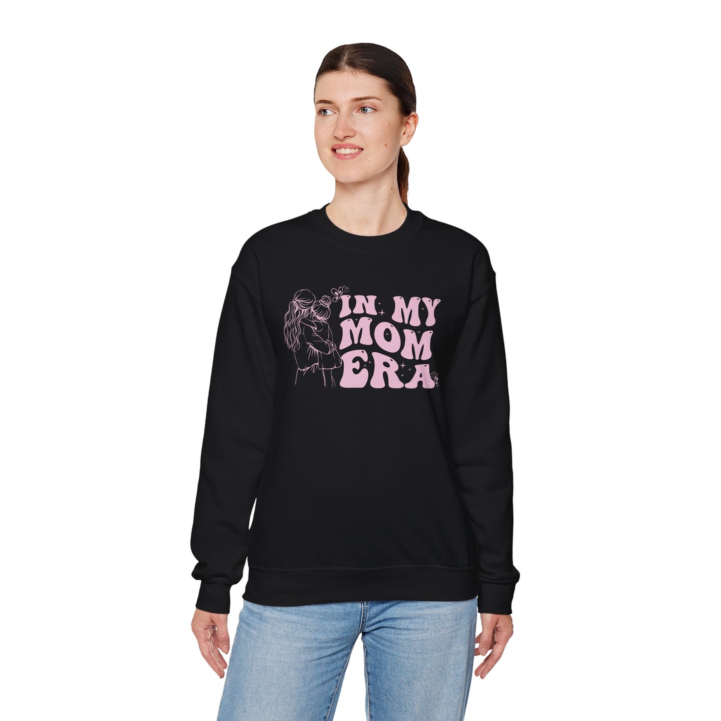 "In My Mom" Era, with Mom and Daughter silhouette Sweatshirt