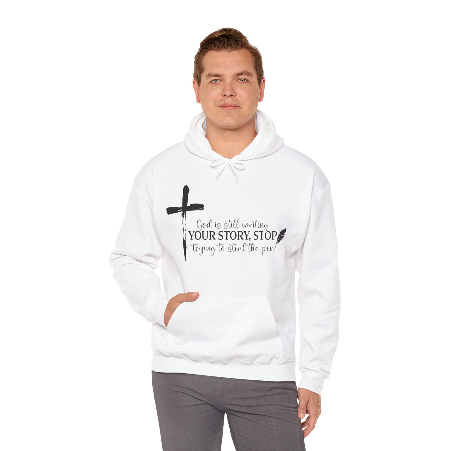 Inspirational God is Still Writing Your Story Hoodie for Creatives, Perfect Gift for Writers, Christian Apparel, Cozy Sweatshirt