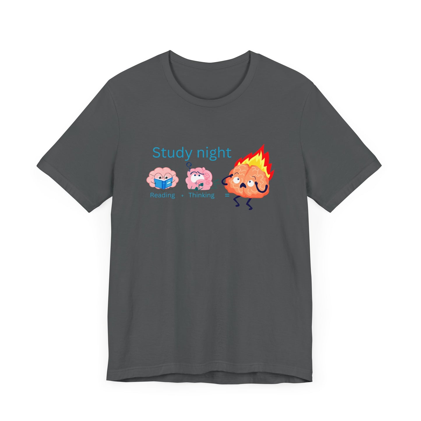 Brain Overload: Study Mode Study Night Unisex Jersey Tee