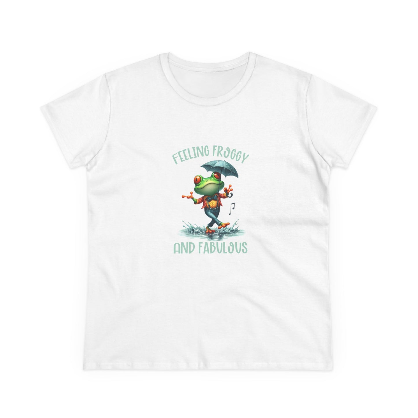 Feeling Froggy and Fabulous Tee, Women's semi fit Cotton Tee