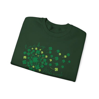"Make a wish", Lucky Clover Sweatshirt