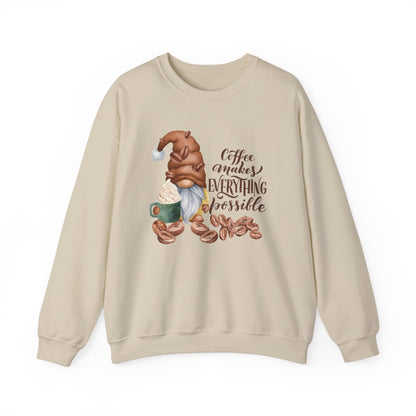 "Coffee Makes Everything Possible" Sweater