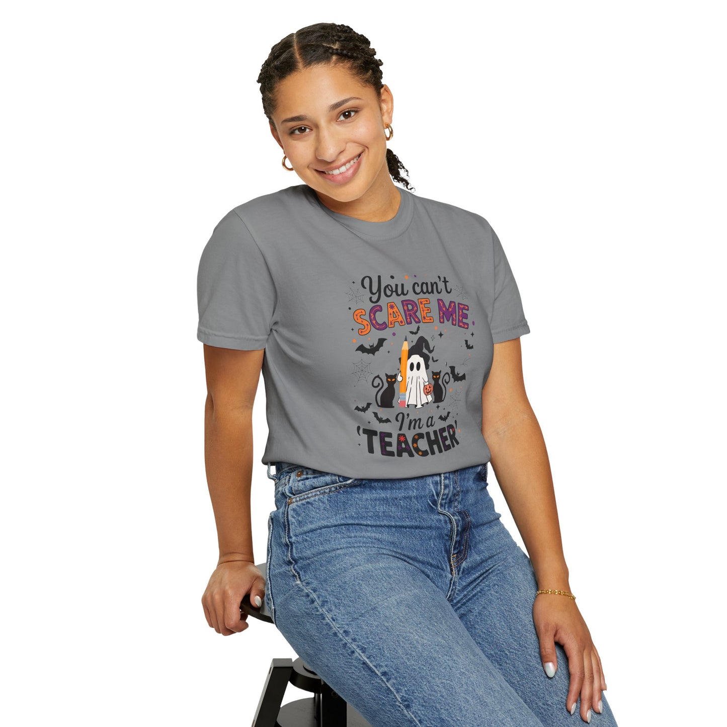 Spooky Teacher T-Shirt - Perfect for Halloween, Teacher Gifts, Classroom Party, Unisex Apparel, Fun Teaching Gear, Ghostly Humor