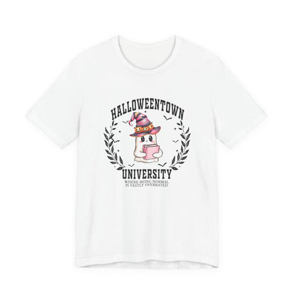 Halloweentown University Ghost Tee Cute, Quirky Proudly Not Normal Halloween T-Shirt, Unisex Tee, Perfect for Halloween Parties, Costume
