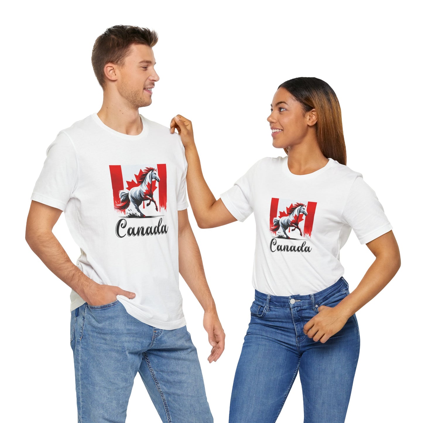 Galloping Proud: Canadian Horse Unisex Tee