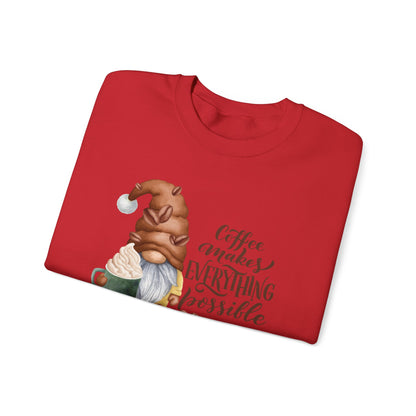 "Coffee Makes Everything Possible" Sweater