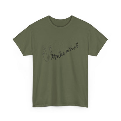 Make a Wish T-shirt, dandelion seeds tee
