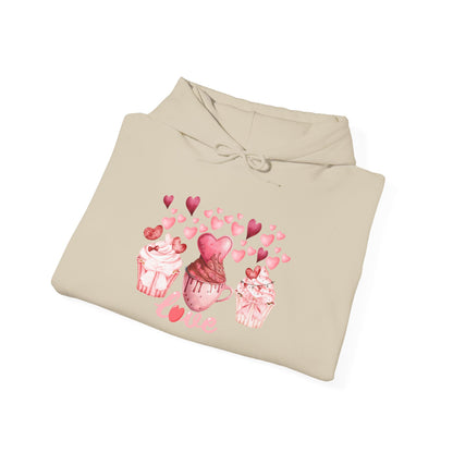 Cute Pink Cupcakes Love Hoodie
