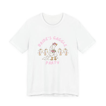 Bride's Gaggle Party Tee, Silly Goose Bachelorette Shirt