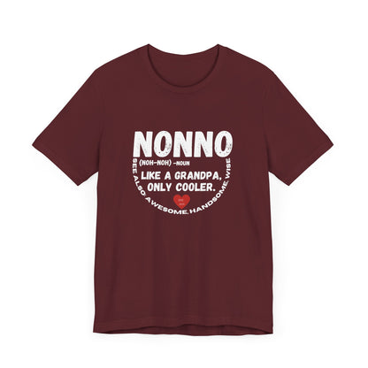 Nonno Cool Grandpa Tee, Wise Handsome Shirt,