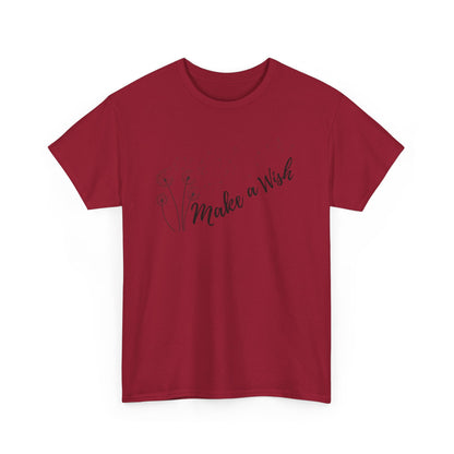Make a Wish T-shirt, dandelion seeds tee