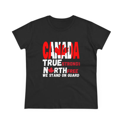 Canada Strong Womens semi fitted Cotton Tee