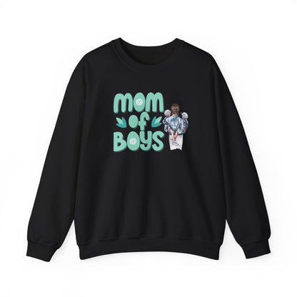 Mom of Boys: "Double the Love, Double the Trouble" Crewneck Sweatshirt - Cute Gift for Moms, Mother's Day gift , Birthday Gift Ideas