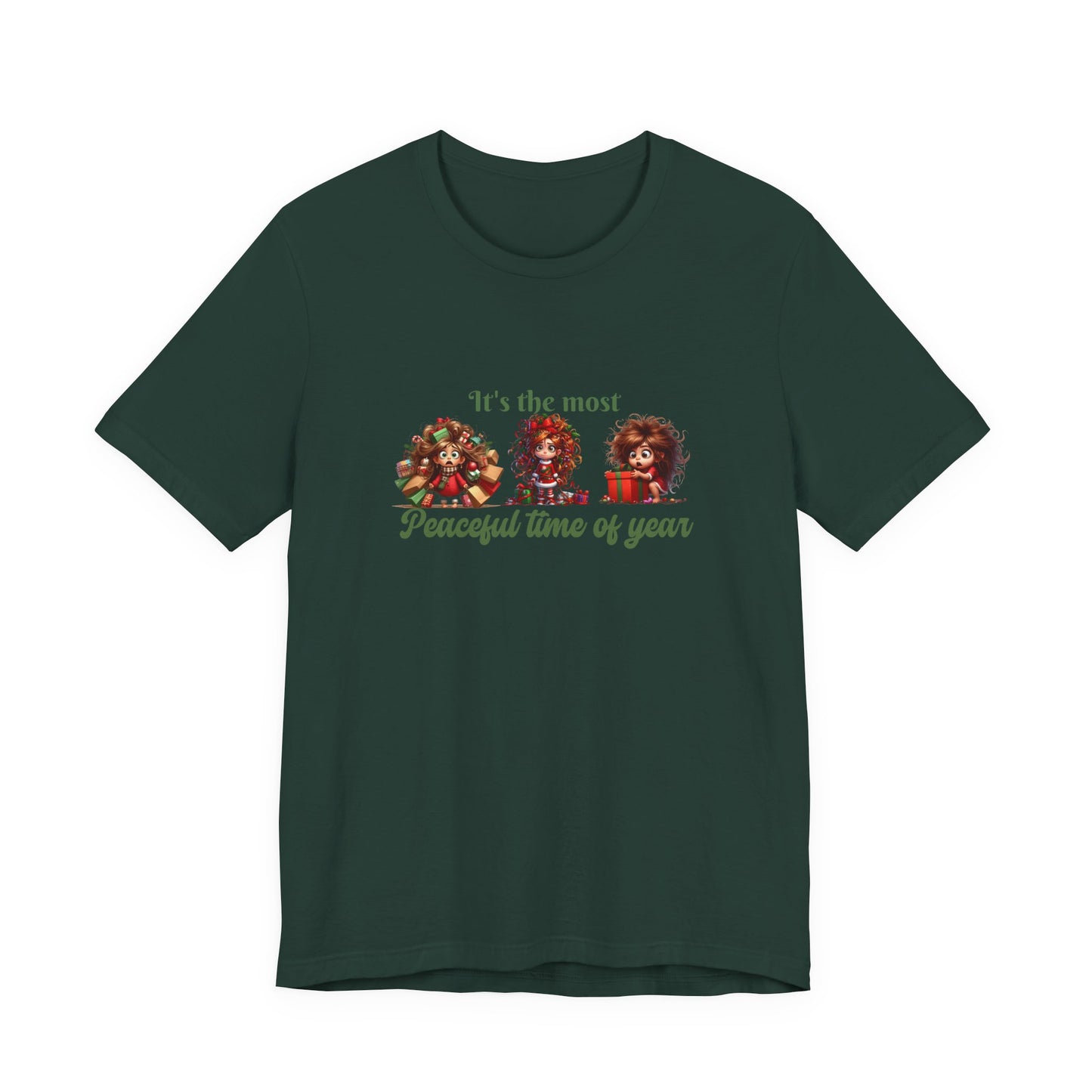ITs the most peaceful time of year, Festive Christmas Tee, Holiday T-Shirt, Unisex Short Sleeve Shirt, Casual Holiday Apparel, Gift for Christmas Lovers, It's the Most [...]