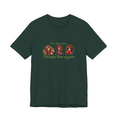 ITs the most peaceful time of year, Festive Christmas Tee, Holiday T-Shirt, Unisex Short Sleeve Shirt, Casual Holiday Apparel, Gift for Christmas Lovers, It's the Most [...]