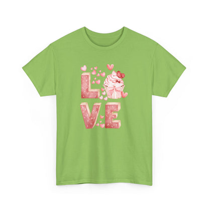Stacked "Love" Cupcake Tee