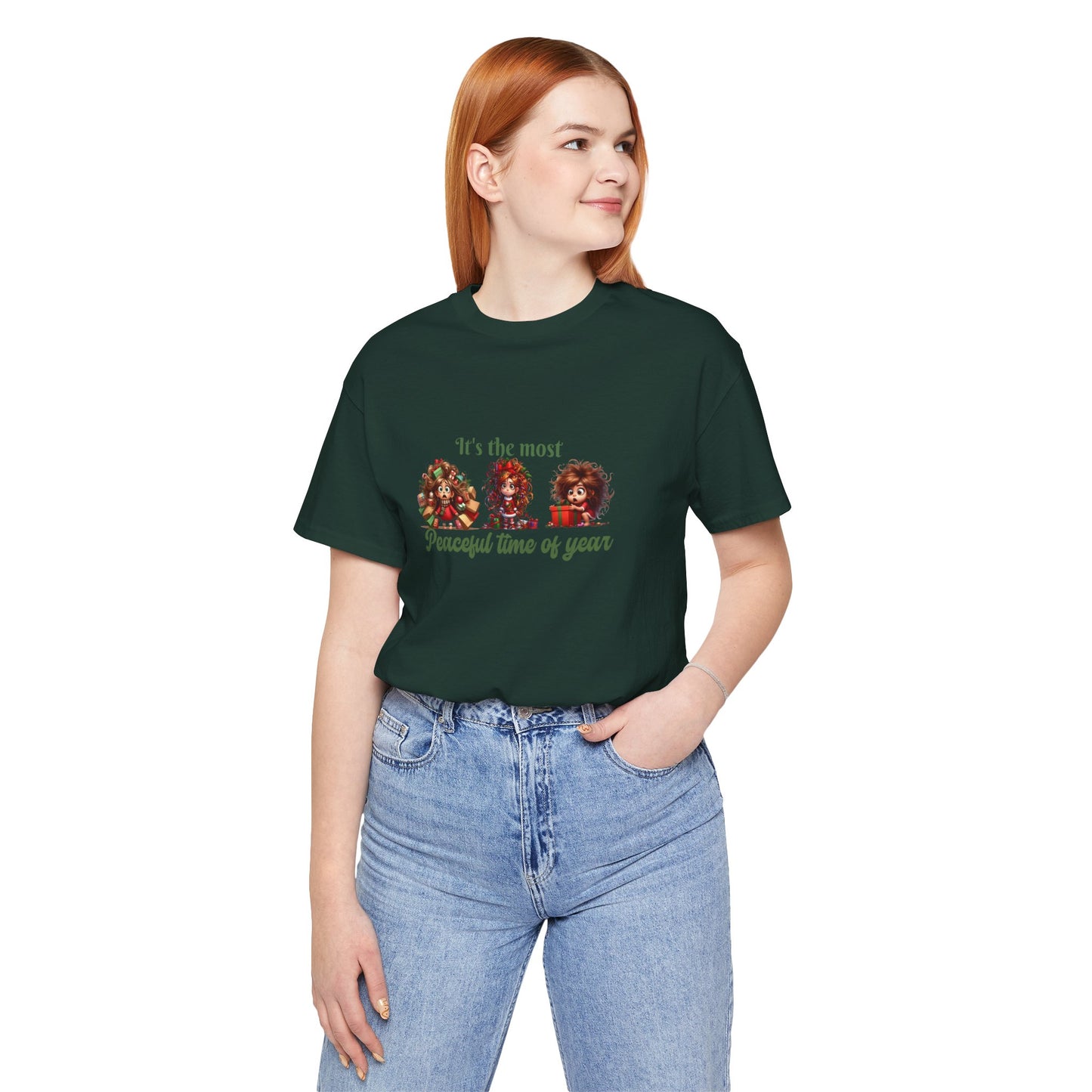 ITs the most peaceful time of year, Festive Christmas Tee, Holiday T-Shirt, Unisex Short Sleeve Shirt, Casual Holiday Apparel, Gift for Christmas Lovers, It's the Most [...]