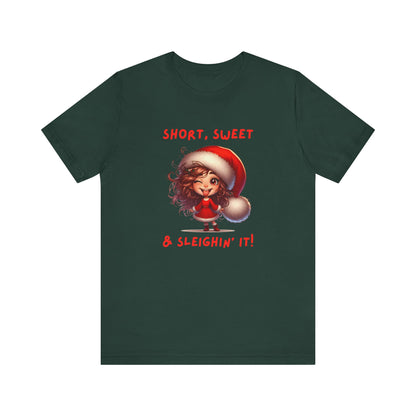 Short & Sweet Sassy Elf Holiday Tee
