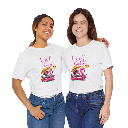 Beach Babe Skeleton Soakin Up Sunshine tee