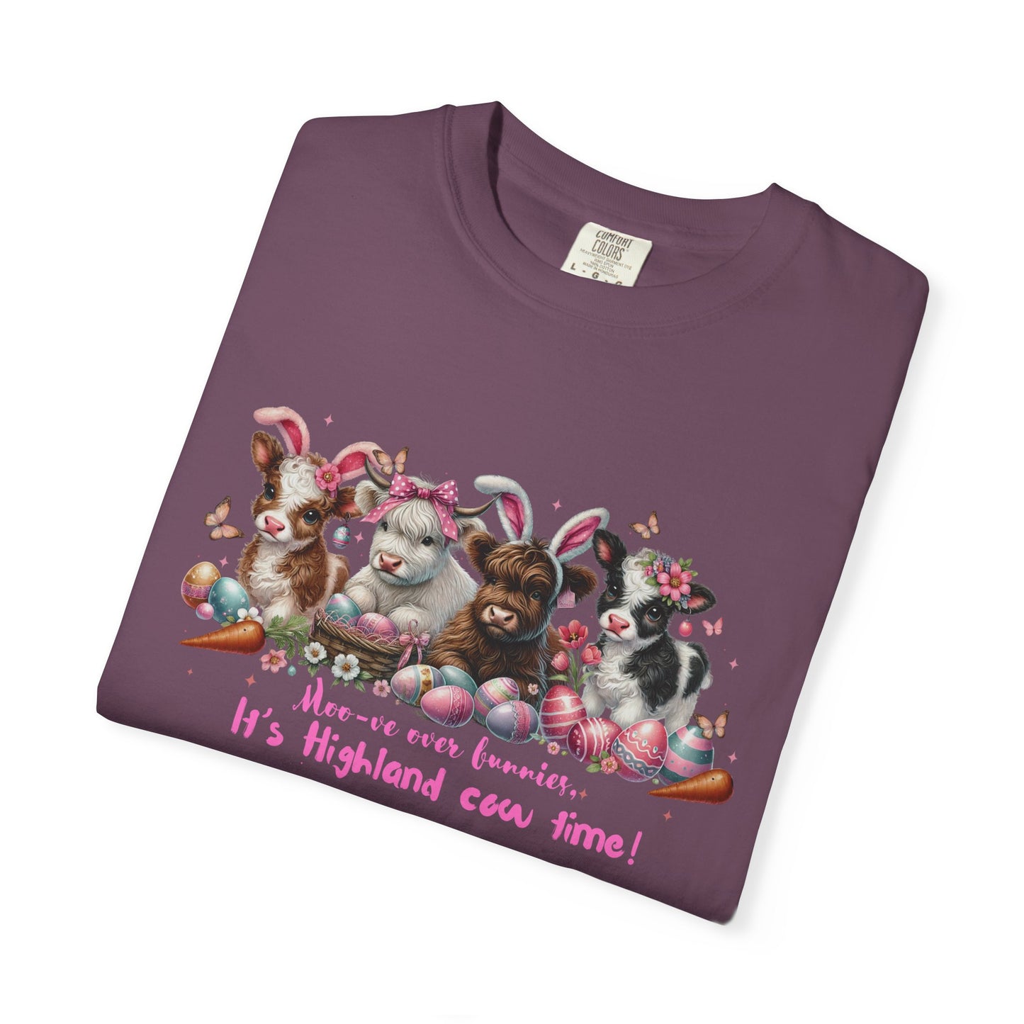 Moo-ve over Bunnies "It's Highland Cow Time!" | Unisex Tee
